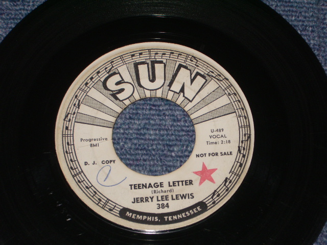 画像1: JERRY LEE LEWIS - TEENAGE LETTER ( Ex-/Ex-) / 1963 US ORIGINAL "White Label Promo" Used 7" Single