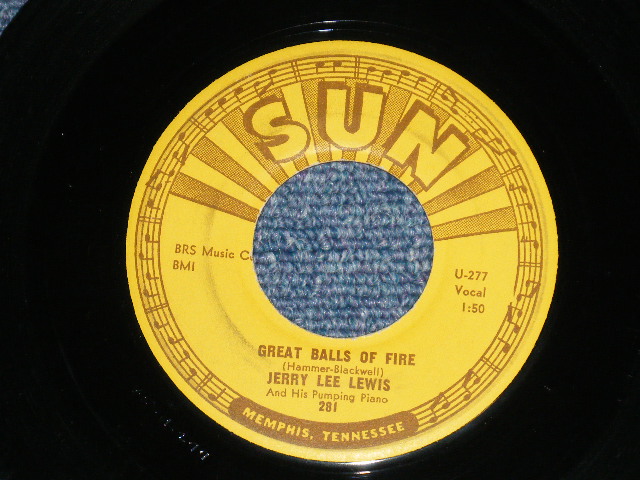 画像1: JERRY LEE LEWIS - GREAT BALLS OF FIRE ( Ex+++/Ex+++ ) / 1957 US AMERICA  ORIGINAL Used  7" Single