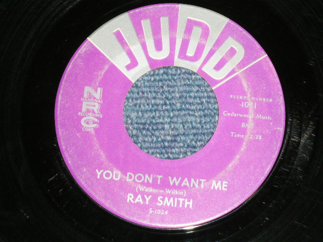 画像: RAY SMITH -  BLONDE HAIR BLUE EYES : YOU DON'T WANT ME  (Ex+/Ex+ )  / 1960 US AMERICA Original Used 7" inch Single  