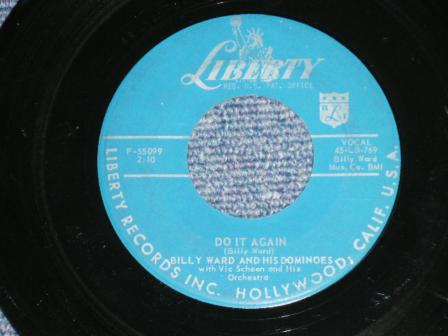 画像: BILLY WARD and The DOMINOES - DEEP PURPLE　： DO IT AGAIN  ( Ex++/Ex++ )   / 1957 US AMERICA ORIGINAL   Used 7"45rpm Single 