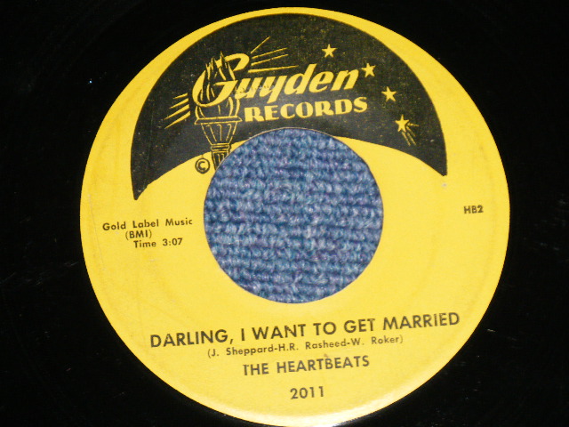 画像: The HEARTBEATS  - ONE MILLION YEARS : DARLING, I WANT TO GET MARRIED ( Ex/Ex ) / 1959 US AMERICA  ORIGINAL Used 7" SINGLE 