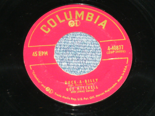 画像: GUY MITCHELL - ROCK-A-BILLY : HOOT OWL ( Ex/Ex++ )  / 1957 US ORIGINAL Used 7"SINGLE With PICTURE SLEEVE 