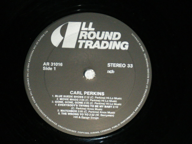 画像: CARL PERKINS - THAT'S ALL RIGHT ( Ex++/MINT- )  / 1987  DENMARK Used 2-LP's 