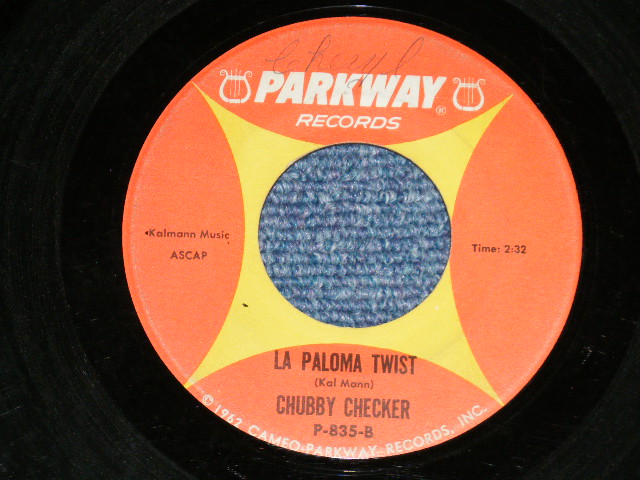 画像: CHUBBY CHECKER - SLOW TWISTIN' / LA PALOMA TWIST  ( Ex++/Ex- ) / 1962 US AMERICA  ORIGINAL Used  7" Single With PICTURE SLEEVE 