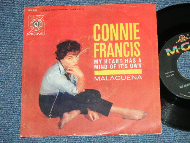 画像1: CONNIE FRANCIS - MY HEART HAS A MIND OF IT'S OWN : MALAGUENA ( Ex-/Ex+ Looks:Ex-) / 1960 US AMERICA ORIGINAL Used 7" SINGLE  With PICTURE SLEEVE 