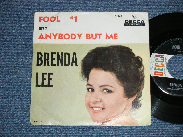 画像1: BRENDA LEE -  FOOL #1 : ANYBODY BUT ME  ( Ex/VG++ ) / 1961 US AMERICA ORIGINAL  Used  7" Single with PICTURE SLEEVE