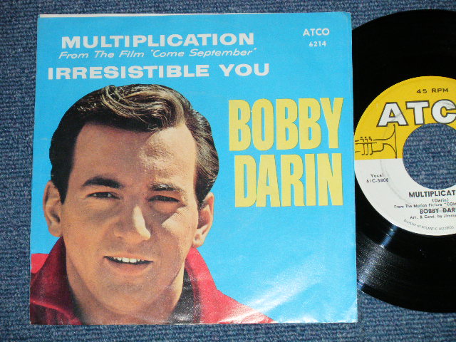 画像1: BOBBY DARIN - MULTIPLICATION : IRRESISTIBLE YOU  ( Ex+++/Ex+++) / 1961 US AMERICA ORIGINAL  Used  7" Single  With PICTURE SLEEVE 
