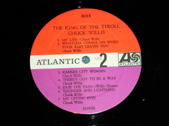 画像: CHUCK WILLIS - THE KING OF THE STROLL ( Ex++/Ex+ Looks:Ex ) / 1960 US ORIGINAL 2nd Press "RED & PLUM With BLACK FUN on RIGHT SIDE "Label MONO Used LP 