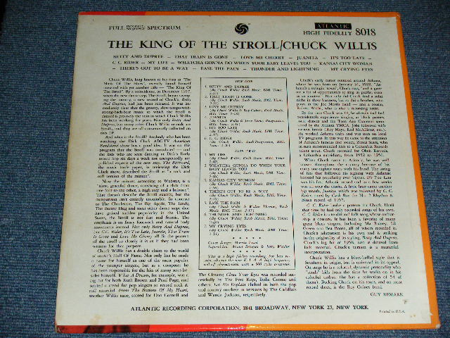画像: CHUCK WILLIS - THE KING OF THE STROLL ( Ex/+/Ex A-6:VG  TAPE SEAM ) / 1960 US ORIGINAL 2nd Press "RED & PLUM With BLACK FUN on RIGHT SIDE Label"  MONO Used LP 