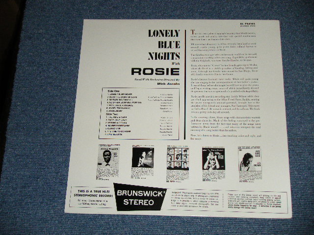 画像: ROSIE - LONELY BLUE NIGHTS  ( 14 Tracks : BEST ) ( NEW )  / 1980's or 1990'S EUROPE "STEREO" "BRAND NEW" LP 