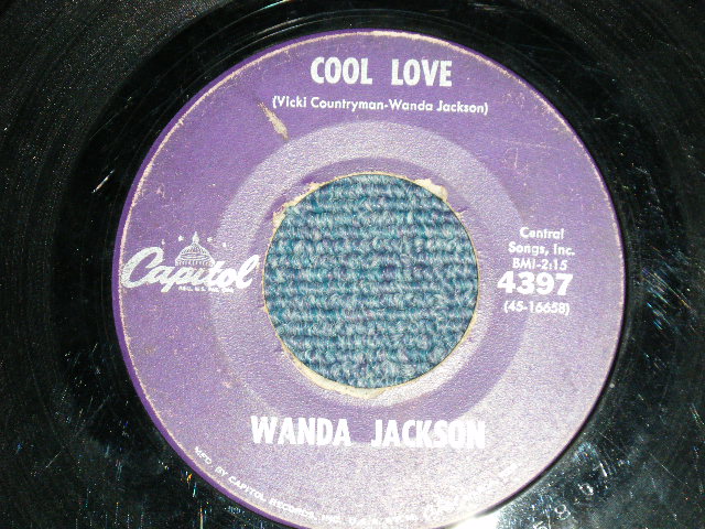 画像: WANDA JACKSON  With GENE VINCENT'S BLUE CAPS -  LET'S HAVE A PARTY : COOL LOVE ( VG++/VG++ : STOL,WOL )  / 1960 US AMERICA ORIGINAL Used 7"Singl
