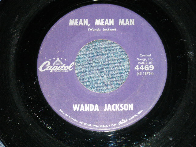 画像1: WANDA JACKSON  - MEAN MEAN MAN  : HAPPY HAPPY BIRTHDAY ( Ex-/VG+++)  / 1960 US AMERICA ORIGINAL Used 7"Singl