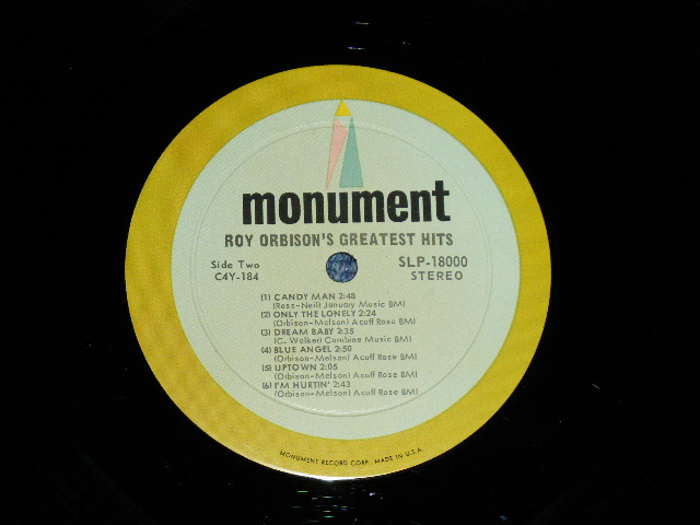 画像: ROY ORBISON - GREATEST HITS ( MINT-/MINT- )  /  1963 US AMERICA ORIGINAL STEREO Used LP 