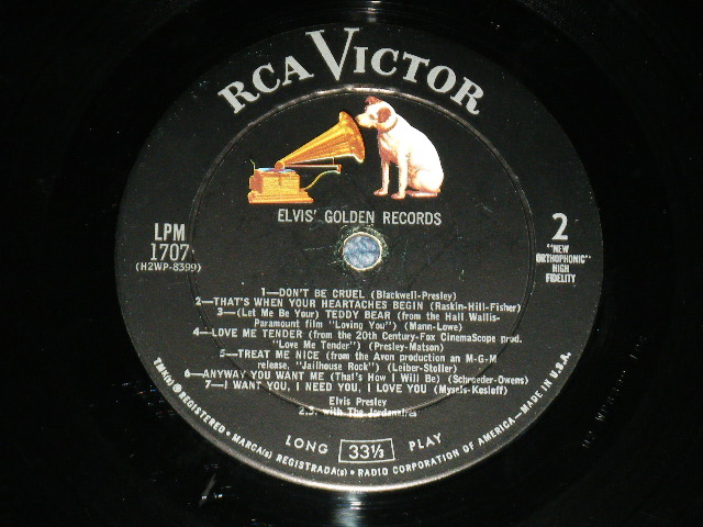 画像: ELVIS PRESLEY -  ELVIS' GOLDEN RECORDS (Ex+++/Ex+++) /  US AMERICA REISSUE "BLACK Label" Used LP