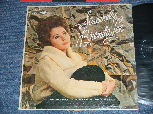 画像1: BRENDA LEE -  SINCERELY   ( Ex/Ex++ ) / 1962 US AMERICA ORIGINAL  Used  LP