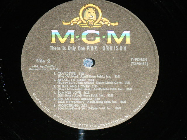画像: ROY ORBISON -  THERE IS ONLY ONE ( Ex+/Ex+++)  / 1965  US AMERICA ORIGINAL "CAPITOL RECORDS CLUB" MONO Used  LP
