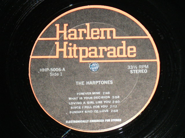 画像: THE HARPTONES  -  THE HARPTONES ( Ex++/MINT-)  / 1970's US AMERICA  Used LP