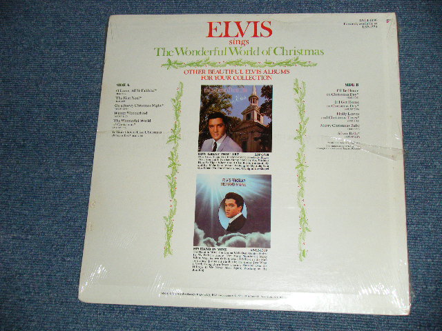 画像: ELVIS PRESLEY - Sings The WONDERFUL WORLD OF CHRISTMAS ( SEALED )  /  1980's US AMERICA  "BRAND NEW SEALED"  LP 