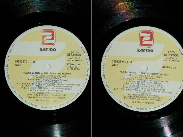 画像: CARL MANN -  THE ROCKING MANN  ( NEW )  /1990 SPAIN ORIGINAL  "BRAND NEW" 2-LP 