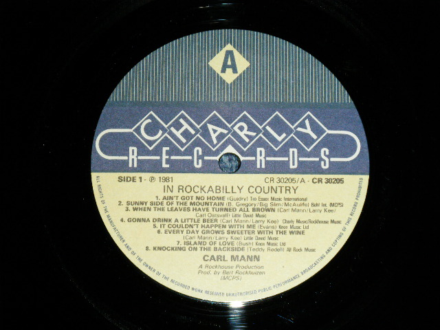 画像: CARL MANN -   IN ROCKABILLY COUNTRY  ( NEW )  /1981 UKENGLAND ORIGINAL  "BRAND NEW" LP