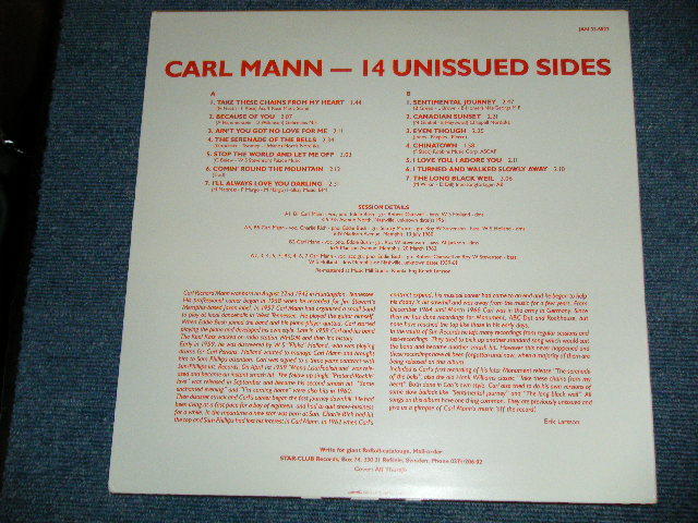 画像: CARL MANN -  THE "MONA LISA" ROCKER : 14 UNISSUED SIDES   ( NEW )  /1985 SWEDEN ORIGINAL  "BRAND NEW" LP