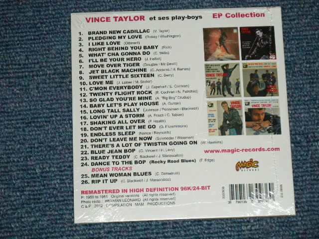画像: VINCE TAYLOR - EP COLLECTION ( SEALED) / 2012 FRANCE ORIGINAL "Brand New Sealed"  CD 