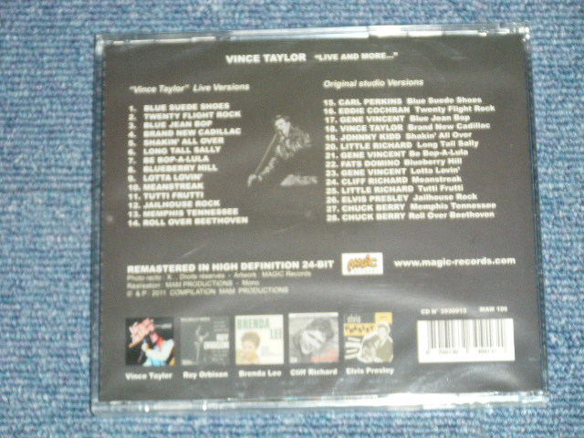 画像: VINCE TAYLOR - LIVE  ( SEALED) / 2011 FRANCE ORIGINAL "Brand New Sealed"  CD 