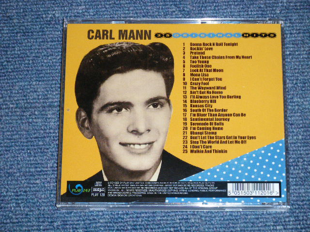 画像: CARL MANN - 25 ORIGINAL HITS  ( NEW  ) / 2013 UK ENGLAND   "BRAND NEW"  CD 