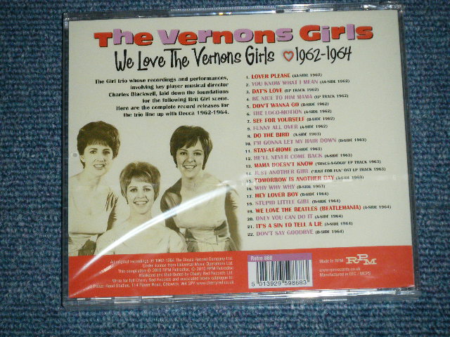 画像: THE VERNONS GIRLS - WE LOVE THE VERNONS GIRLS 1962-1964 ( SEALED )  / 2010 UK ENGLAND ORIGINAL "Brand New SEALED" CD  