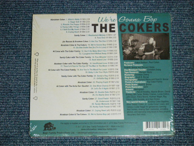 画像: The COKERS - WE'RE GONNA BOP : The COMPLETE COKER FAMILY RECORDINGS on ABBOTT and DECCA: 1954-1957 ( SEALED) / 2015 GERMAN  "Brand New Sealed"  CD 