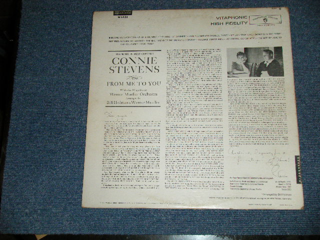 画像: CONNIE STEVENS - FROM ME TO YOU ( Ex/Ex++ Looks:Ex+ ) / 1962 US AMERICA ORIGINAL MONO Used LP  