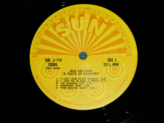 画像: JERRY LEE LEWIS - A TASTE OF COUNTRY  ( Ex-/Ex++ : Large Warp )  / 1970 US AMERICA  ORIGINAL Used LP 70