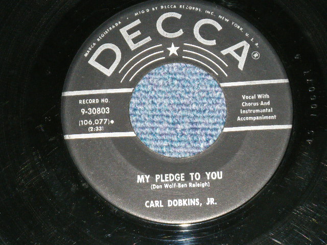 画像: CARL DOBKINS Jr. -  A) LUCKY DEVIL  B) IN MY HEART (Ex+/Ex+) / 1959 US AMERICA ORIGINAL 1st Press Label Used 7" 45 Single 
