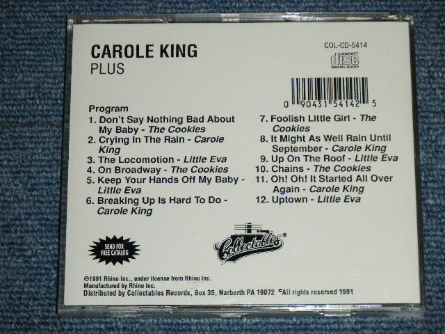 画像: v.a. ( Carole King,LITTLE EVA,The COOKIES) - CAROL KING PLUS ( SEALED) / 1991 US AMERICA ORIGINAL Used CD