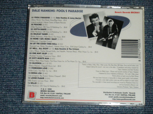画像: DALE HAWKINS - FOOL'S PARADISE :With JAMES BURTON & The CRICKETS ( SEALED)  /  2000  FINLAND ORIGINAL "BRAND NEW SEALED" CD