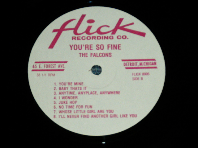画像: The FALCONS - YOU'RE SO FINE ( Ex++/MINT  New)  / 1980's  US AMERICA Used LP 
