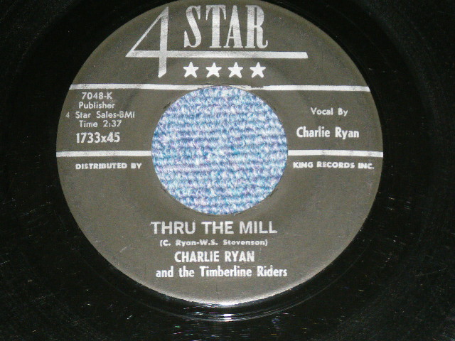 画像: CHARLIE RYAN - HOT ROD LINCOLN / THRU THE MILL  (ROCK & ROLLER HILLBILLY CAR SONG ) ( Ex/Ex)  / 1959 US AMERICA  ORIGINALUsed  7" SINGLE  