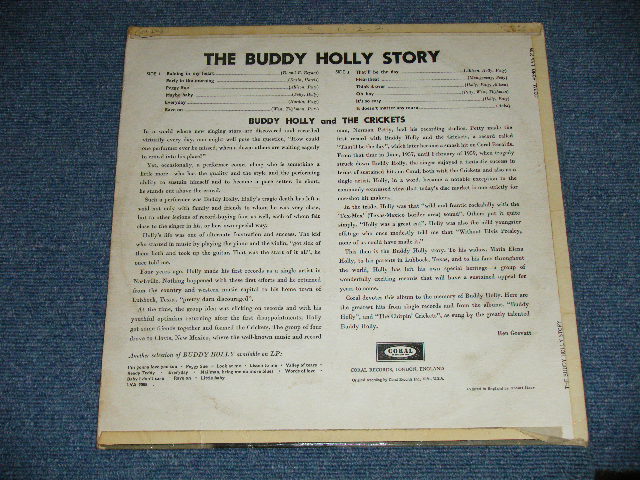 画像: BUDDY HOLLY  - The BUDDY HOLLY STORY (Matrix # 1B/1B) (Ex++/Ex++ A-5,6:VG+++)  / 1959 UK ENGLAND ORIGINAL 1st Press "HIGH FIDELITY" Logo on Front Cover   MONO  Used LP  