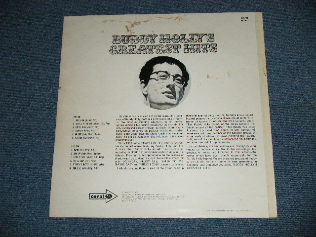 画像: BUDDY HOLLY  - GREATEST HITS Y (Ex/Ex+++)  / 1970 UK ENGLAND REISSUE MONO  Used LP  