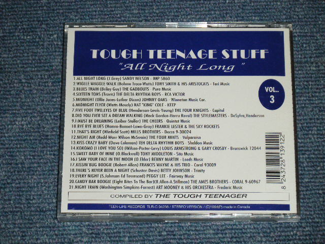 画像: V.A. (VARIOUS ARTISTS) OMNIBUS - TOUGH TEENAGE STUFF "ALL NIGHT LONG"  ( NEW )  / 1994 CANADA  ORIGINAL "BRAND NEW"  CD
