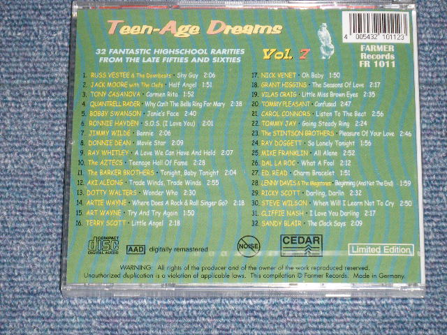 画像: V.A. (VARIOUS ARTISTS) OMNIBUS - TEEN-AGE TEENAGAE DREAMS VOL.7  ( SEALED)  / 2003 GERMAN GERMANY  ORIGINAL "BRAND NEW SEALED"  CD