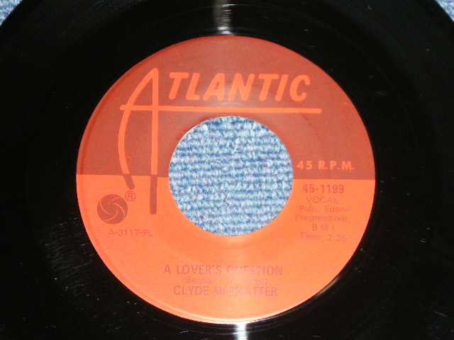 画像1: CLYDE McPHATTER(DRIFTERS/DOMINOS) - A LOVER'S QUESTION : I CAN'T STAND UP ALONE  (Ex++/Ex++) / 1959 US AMERICA ORIGINAL Used 7" Single 