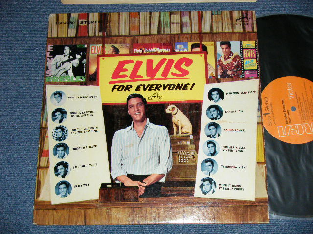 画像1: ELVIS PRESLEY - ELVIS FOR EVERYONE!  ( Ex/VG) / 1970's Version US AMERICA  REISSUE "ORANGE LABEL" STEREO  Used LP