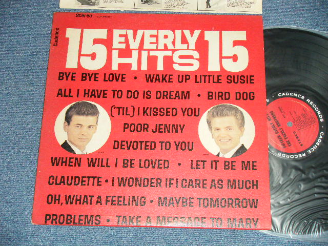画像1: THE EVERLY BROTHERS -  15 FIFTEEN EVERLY HITS ( Ex++/Ex++)  / 1963 US ORIGINAL STEREO Used LP  