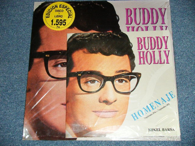 画像1: BUDDY HOLLY - HOMENAJE ( SEALED ) / 1992  SPAIN "BRAND NEW SEALED"  LP  with BOOKLET