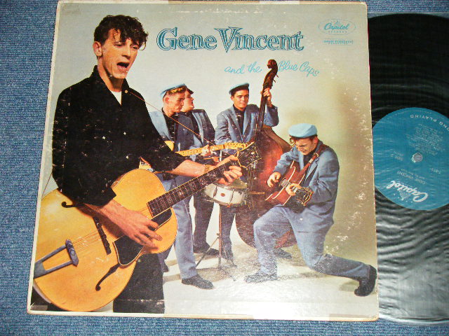 画像1: GENE VINCENT AND HIS BLUE CAPS  - GENE VINCENT AND HIS BLUE CAPS  (Ex+/Ex++ Looks:Ex- EDSP, Tape Seam) / 1957 US AMERICA ORIGINAL 1st Press"TURQUOISE Label" MONO Used LP