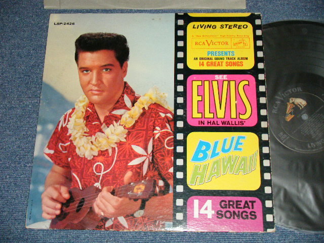 画像1: ELVIS PRESLEY -  BLUE HAWAII : (  Matrix # A) M2 PP 2998-1S     B) M2 PP 2999-1S )  (Ex++/Ex+ Looks VG+++, Ex+ EDSP ) /1962 Version US AMERICA ORIGINAL 1st Press "SILVER RCA VICTOR logo on Top & Living Stereo Label" STEREO  Used LP