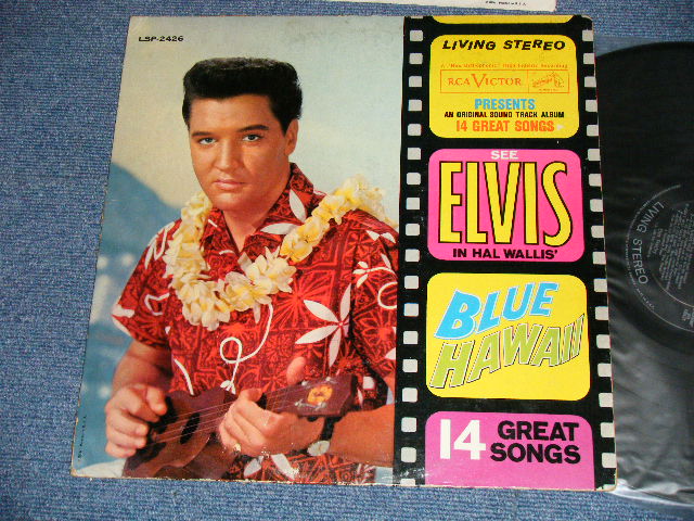 画像1: ELVIS PRESLEY -  BLUE HAWAII : (  Matrix # A) M2 PP 2998-3S     B) M2 PP 2999-5S )  (Ex/Ex+++ EDSP ) /1962 Version US AMERICA ORIGINAL 1st Press "SILVER RCA VICTOR logo on Top & Living Stereo Label" STEREO  Used LP