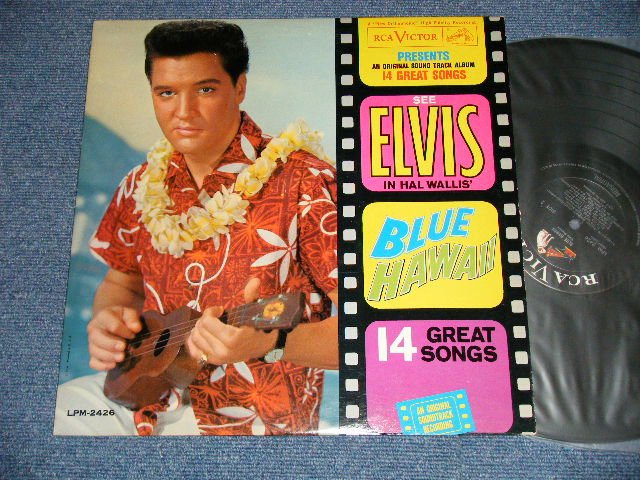 画像1: ELVIS PRESLEY -  BLUE HAWAII : (  Matrix #  A) M2 PP 2996-19S     B) M2 PP 2997-17S  (Ex+++/Ex++) / 1964 Version US AMERICA  2nd Press "WHITE RCA VICTOR logo on Top & MONAURAL at BOTTOM  Label" " d Label"  MONO Used LP