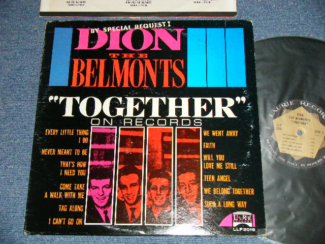 画像1: DION & The BELMONTS  - TOGETHER ON RECORDS : BY SPECIAL REQUEST  (Ex+/MINT-) /  1960 US AMERICA  ORIGINAL MONO  Used LP